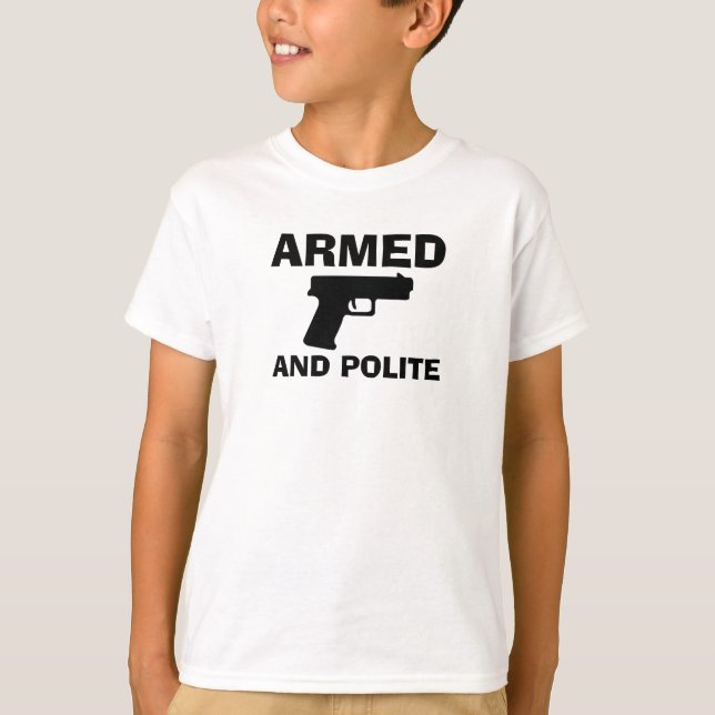 ARMÉE ET POLITE T-shirt basique de garçon (Devant)