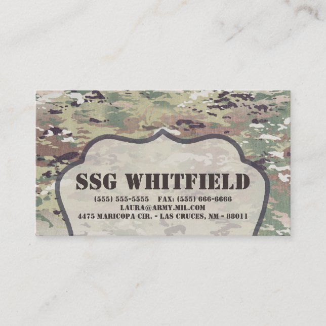 Armée OCP Camo Camoflage uniforme Camo de carte de (Devant)