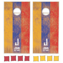 Arménie Drapeau Nom Personnalisé Et Monogramme Boi