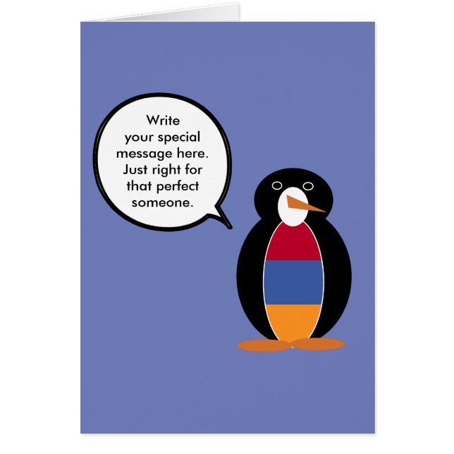 Arménie Ms Penguin personnalisé  (Devant)