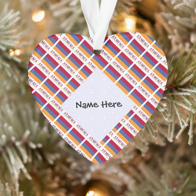 Arménie Personnalisation noire avec le drapeau arm (Arbre)