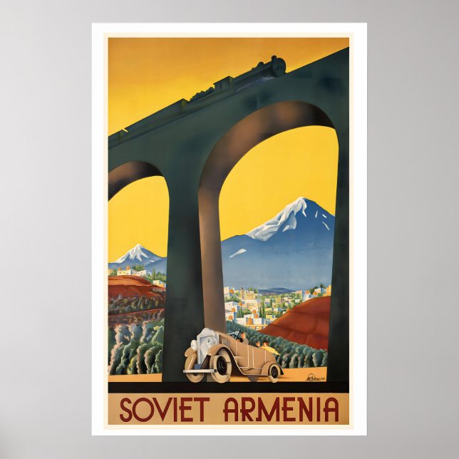 Arménie soviétique Affiche de l'ère soviétique Voy (Devant)