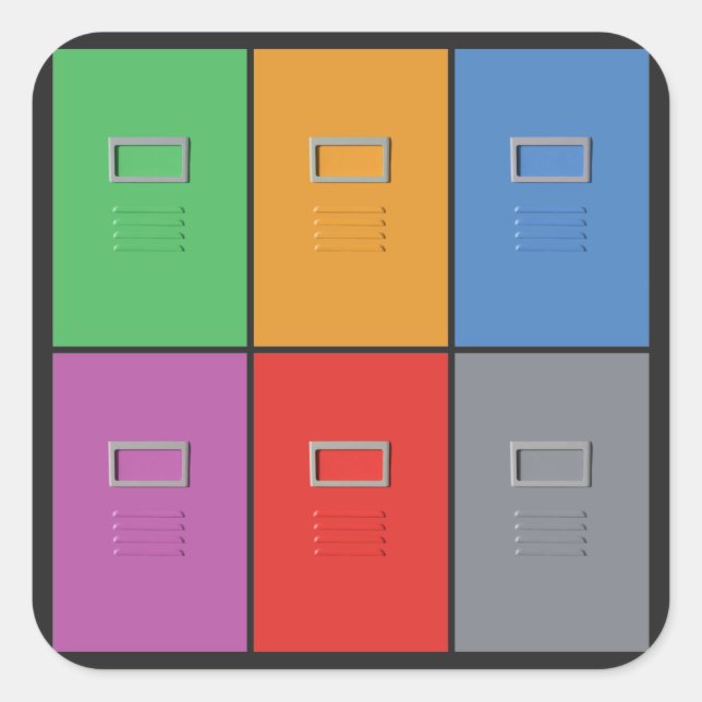 Armoires de fichiers autocollants personnalisés (Devant)