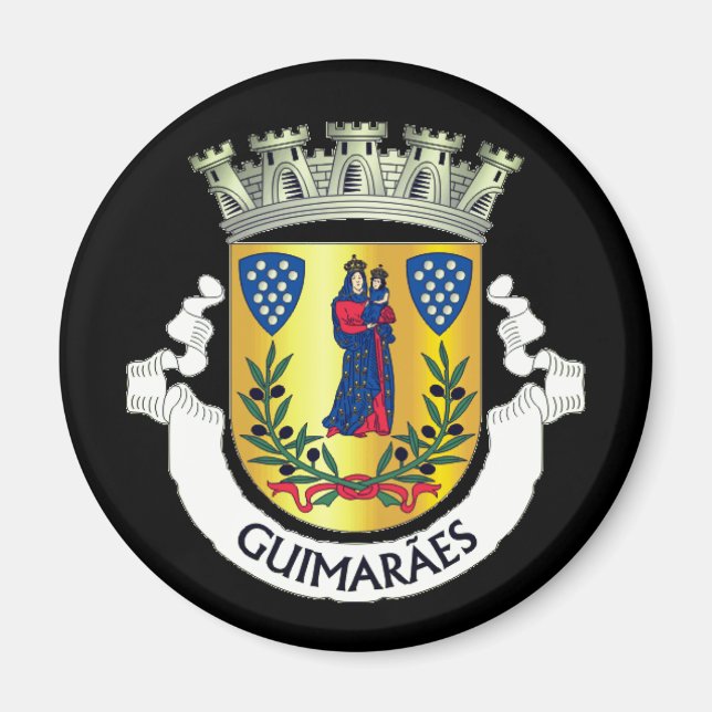 Armoiries de Guimarães, Portugal Magnet (Devant)