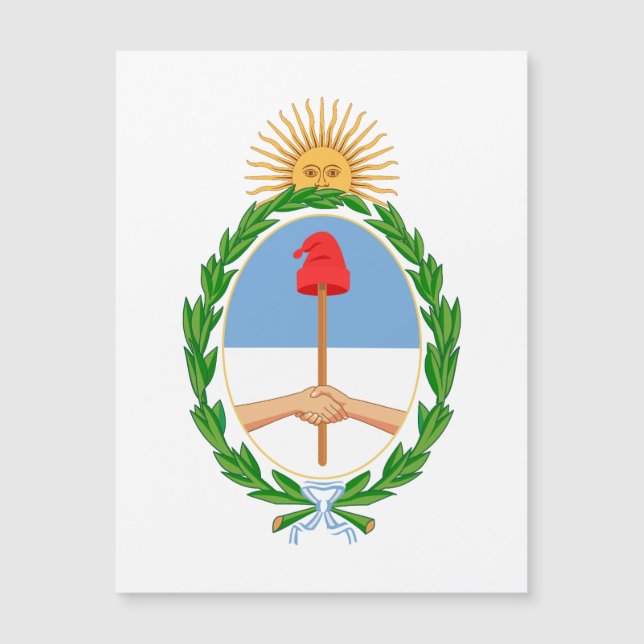 Armoiries de l'Argentine symbole emblème drapeau (Devant)