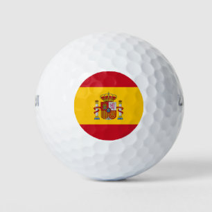 Armoiries de l'Espagne aux balles de golf
