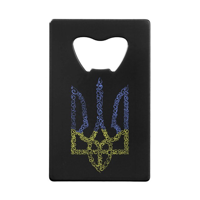 Armoiries de l'Ukraine trident motif de la spirale (Devant)