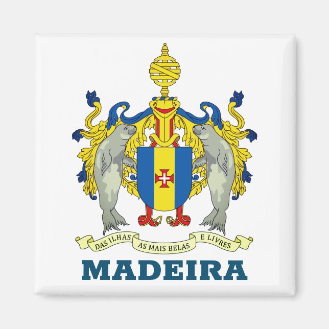 Armoiries de Madère, Portugal Magnet (Devant)