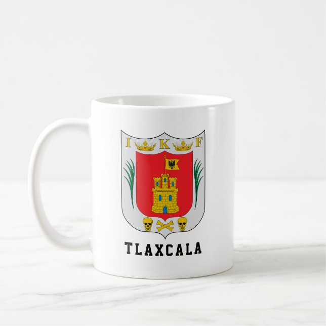 Armoiries de Tlaxcala, Mexique Mug de café (Gauche)