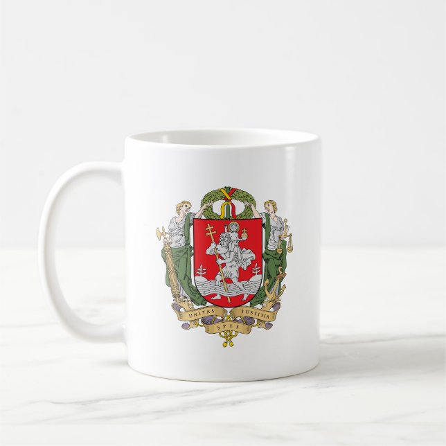 Armoiries de Vilnius, Lituanie Mug de café (Gauche)