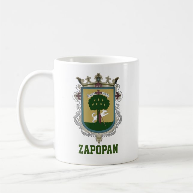 Armoiries de Zapopan - Mug de café du Mexique (Gauche)