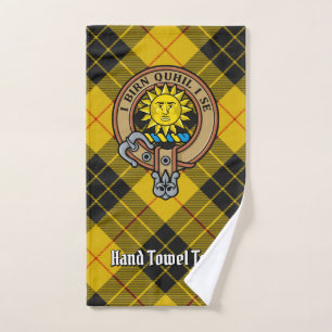 Armoiries du clan MacLeod de Lewis sur tartan jaun