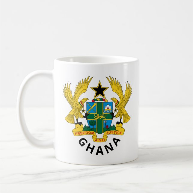 Armoiries du Ghana tasse de café (Gauche)