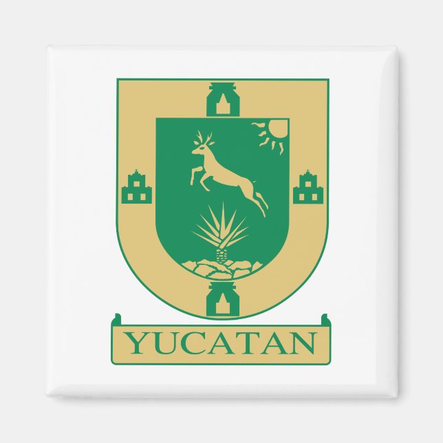 Armoiries du Yucatán - Magnet du Mexique (Devant)