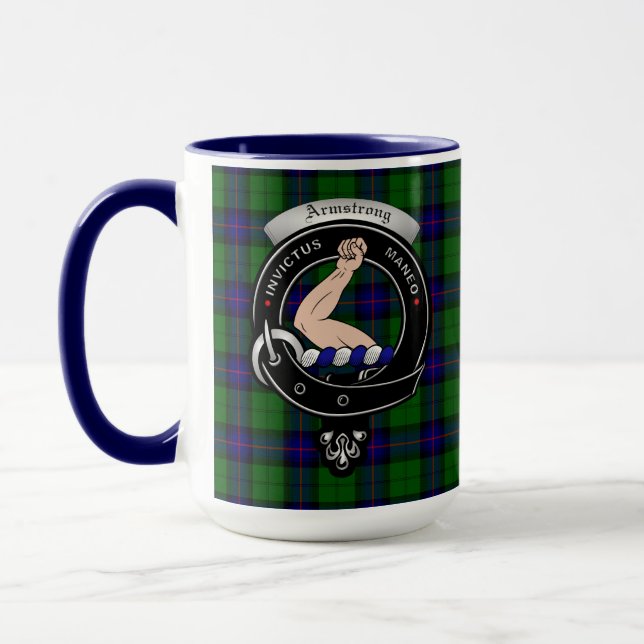 Armstrong Clan Badge Combo 15oz Mug (Gauche)