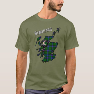Armstrong Tartan Carte et T-shirt Badge