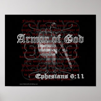 Armure de Dieu Ephésiens 6:11 Poster Imprimer