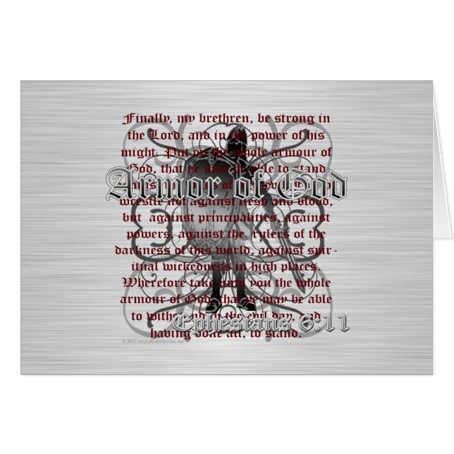 Armure de soldat de Dieu (Devant horizontal)