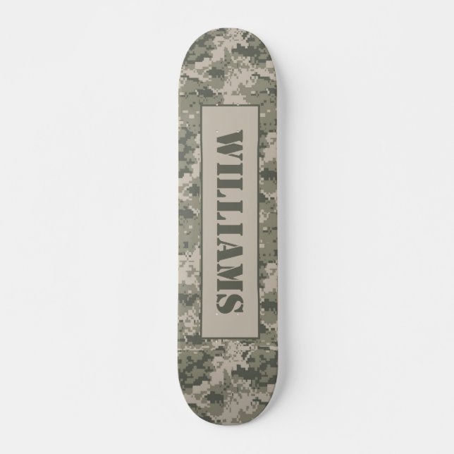 ARMY ACU Camoflauge numérique Camo Mini Skateboard (Devant)