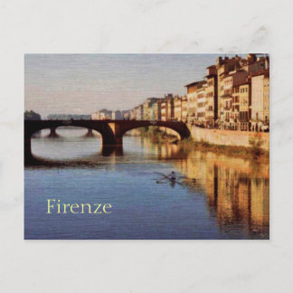 Arno River, Florence, Italie Carte postale