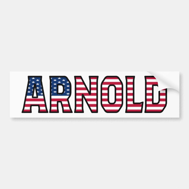 Arnold Nom Vorname USA Aufkleber Sticker Auto (Devant)