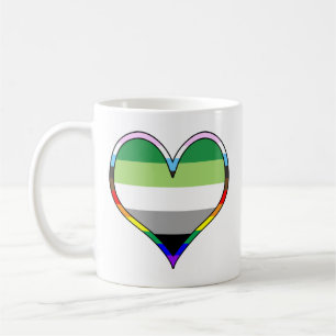 Aro Pride Coeur café Mug