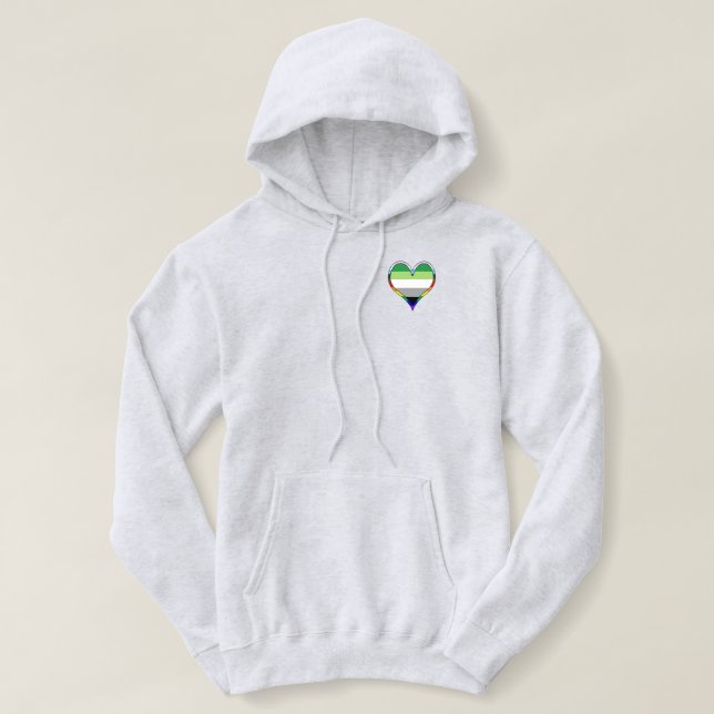 Aro Pride Sweat - shirt à capuche cardiaque (Design devant)