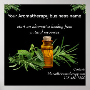 Aromathérapie - affiche du magasin : modifiable