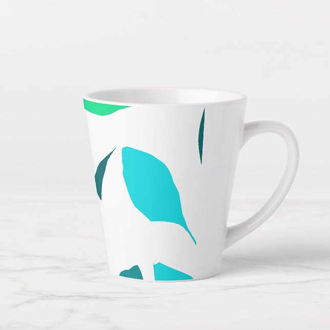 Arôme de menthe illustration latte Mug (Droite)