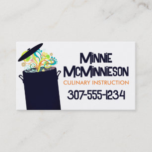 Arômes éclatants cuisine cuisinier carte de visite