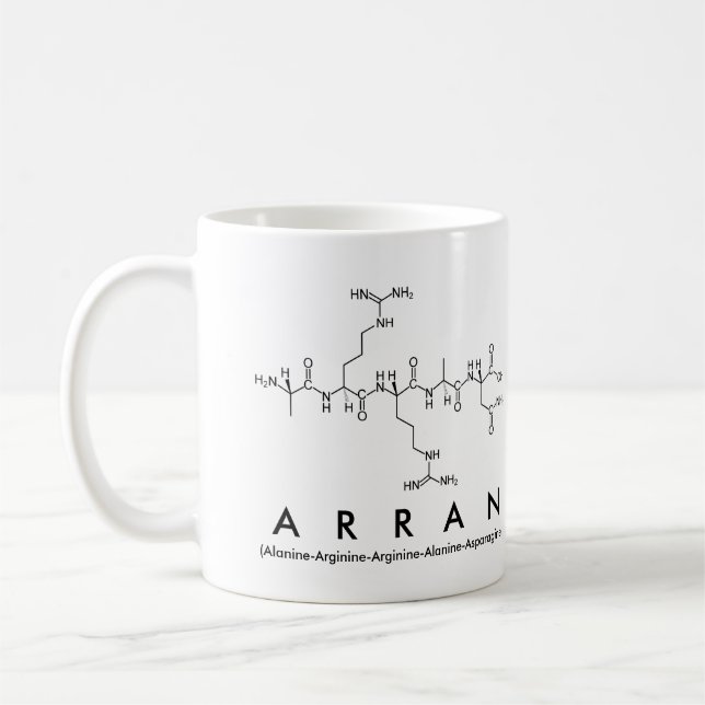 Arran peptide nom mug (Gauche)