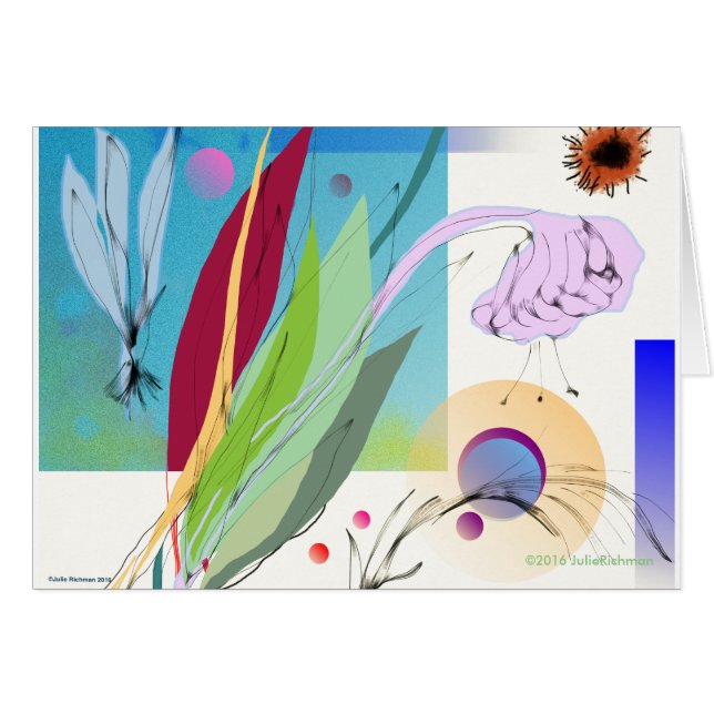 Arrangement floral abstrait (Devant horizontal)