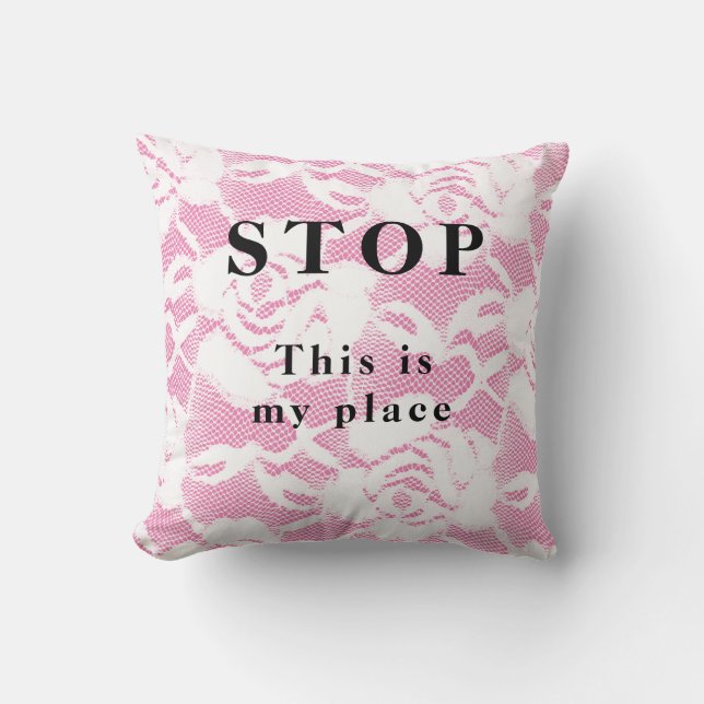 Arrêt   - coussin jeté (Recto)