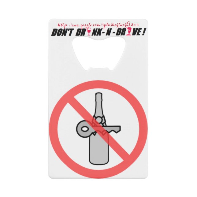 "Arrête DE CONDUIRE DES BOISSONS !" (Devant)