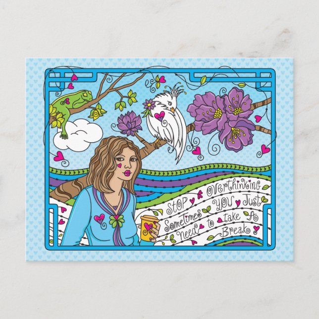 Arrêter la carte postale Overthinking_ (Devant)