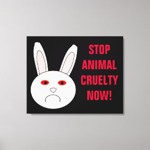 Arrêter la cruauté animale maintenant toile Imprim
