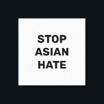 Arrêter la haine asiatique, toile blanche noire Im<br><div class="desc">Stop Asian Hate,  noir blanc toile Imprimer Signe Stop violence contre les Asiatiques,  Stop Covid 19 Corona virus crimes haineux</div>