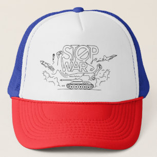 Arrêter le chapeau de camion de guerre   Casquette