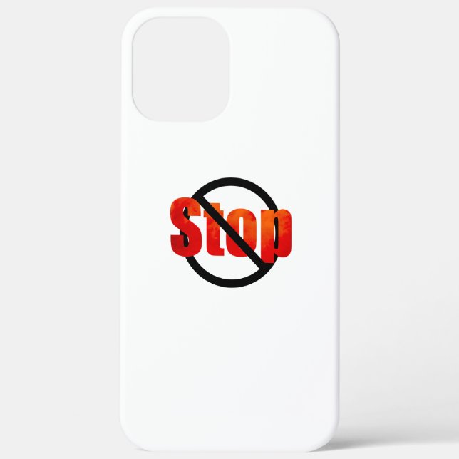 Arrêter le coque iphone Coque (Verso)