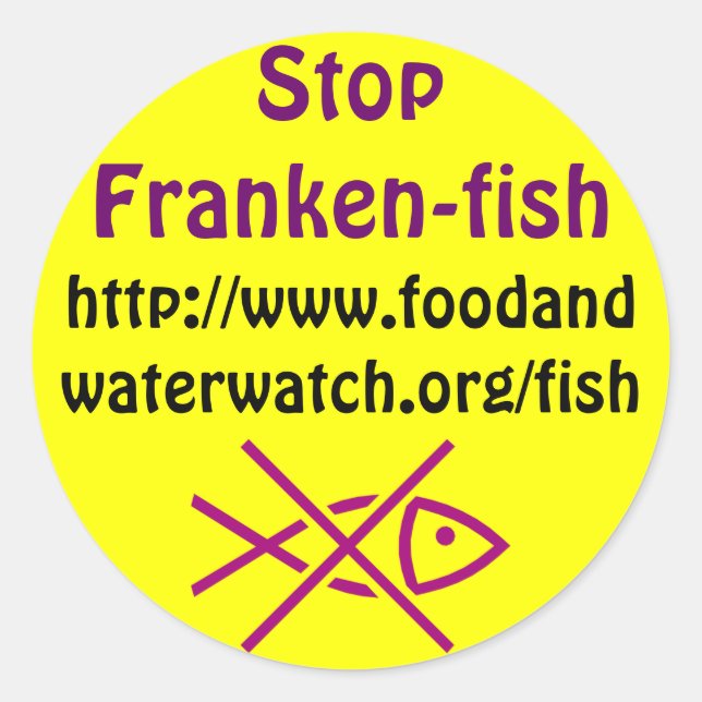 arrêter les autocollants de franken-fish (Devant)