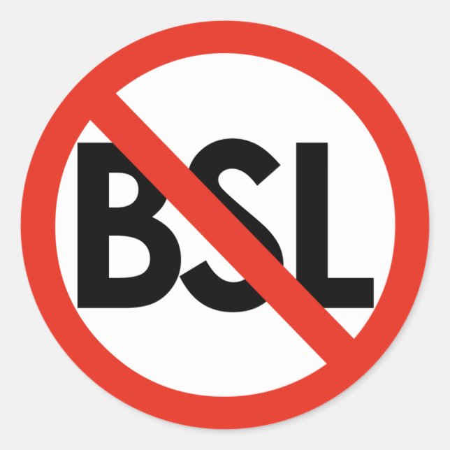 Arrêtez BSL ! Stickers Anti-BSL (Devant)