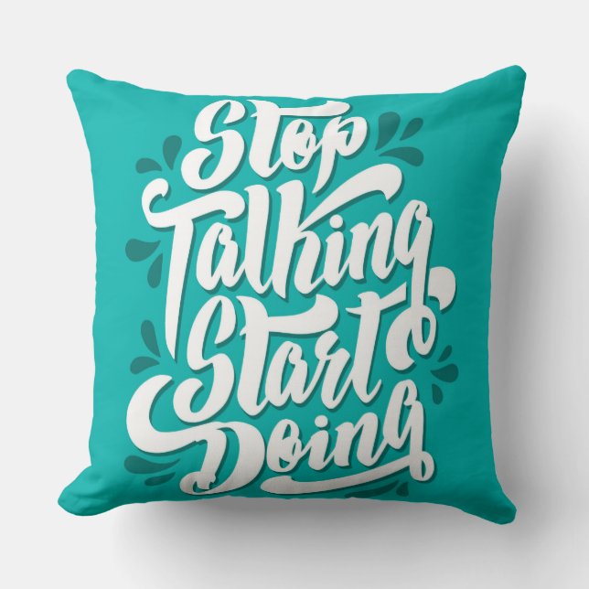 Arrêtez de commencer à faire le Coussin décoratif (Recto)