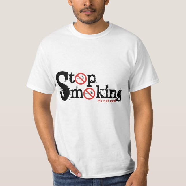 Arrêtez de fumer la cigarette T-shirts personnalis (Devant)