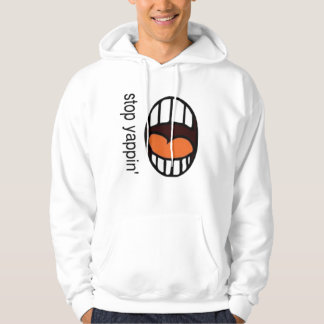" Arrêtez de japper " / sweat à capuche