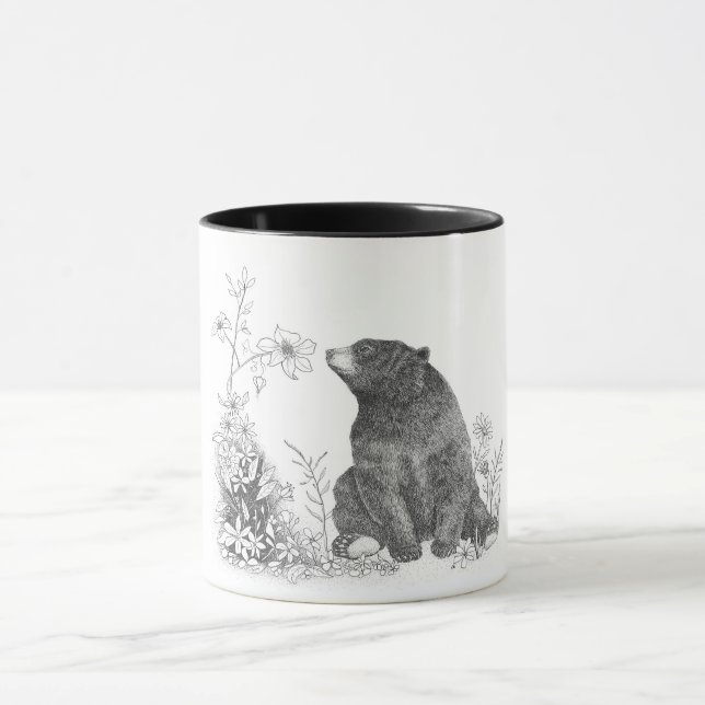 Arrêtez et sentez la tasse de fleurs (Centre)