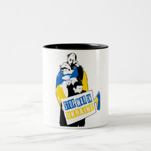 Arrêtez La Guerre En Ukraine, La Mug À Deux Tons D
