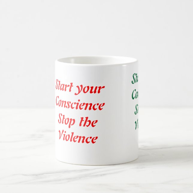 Arrêtez la violence tasses à café (Centre)