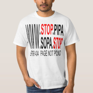 Arrêtez le T-shirt de SOPA et de PIPA