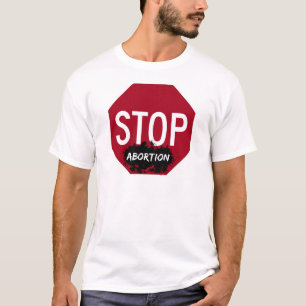 Arrêtez le T-shirt des hommes d'avortement