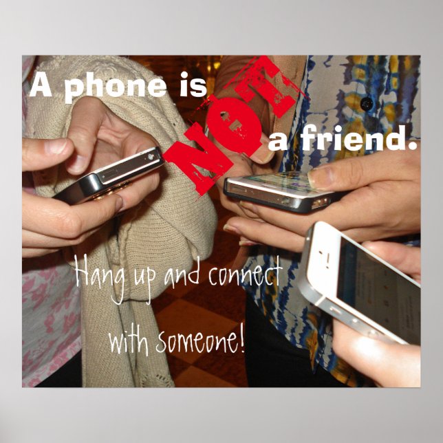 Arrêtez les textos ! - Poster en classe (Devant)